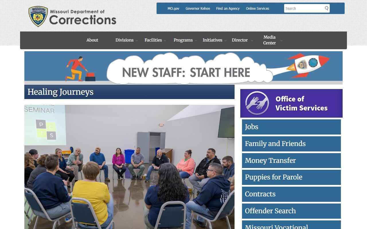 Osage County inmate records Missouri Department of Corrections website