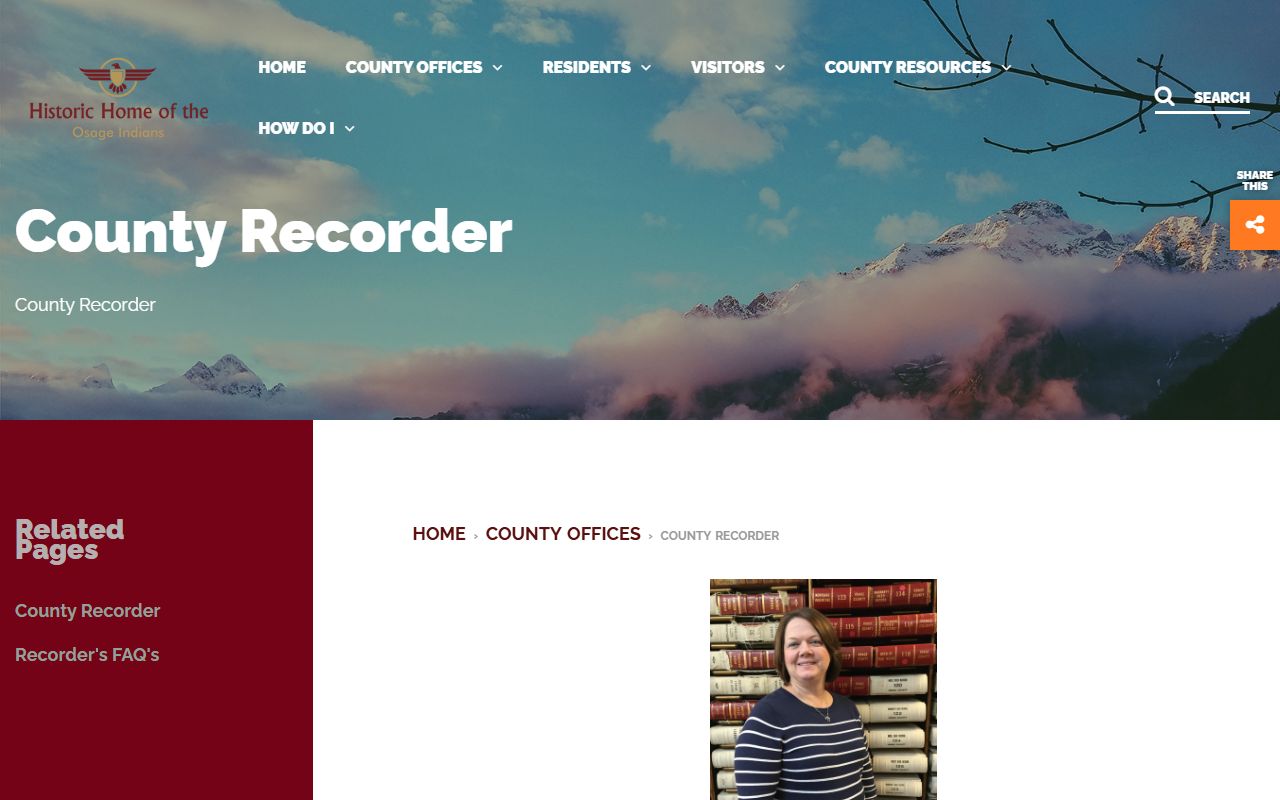 Osage County marriage and divorce records Recorder of Deeds page