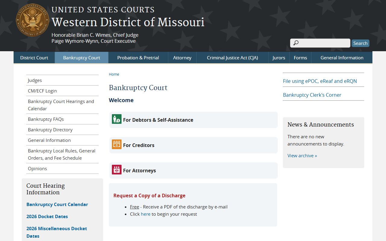 Osage County probate records and Western District bankruptcy information