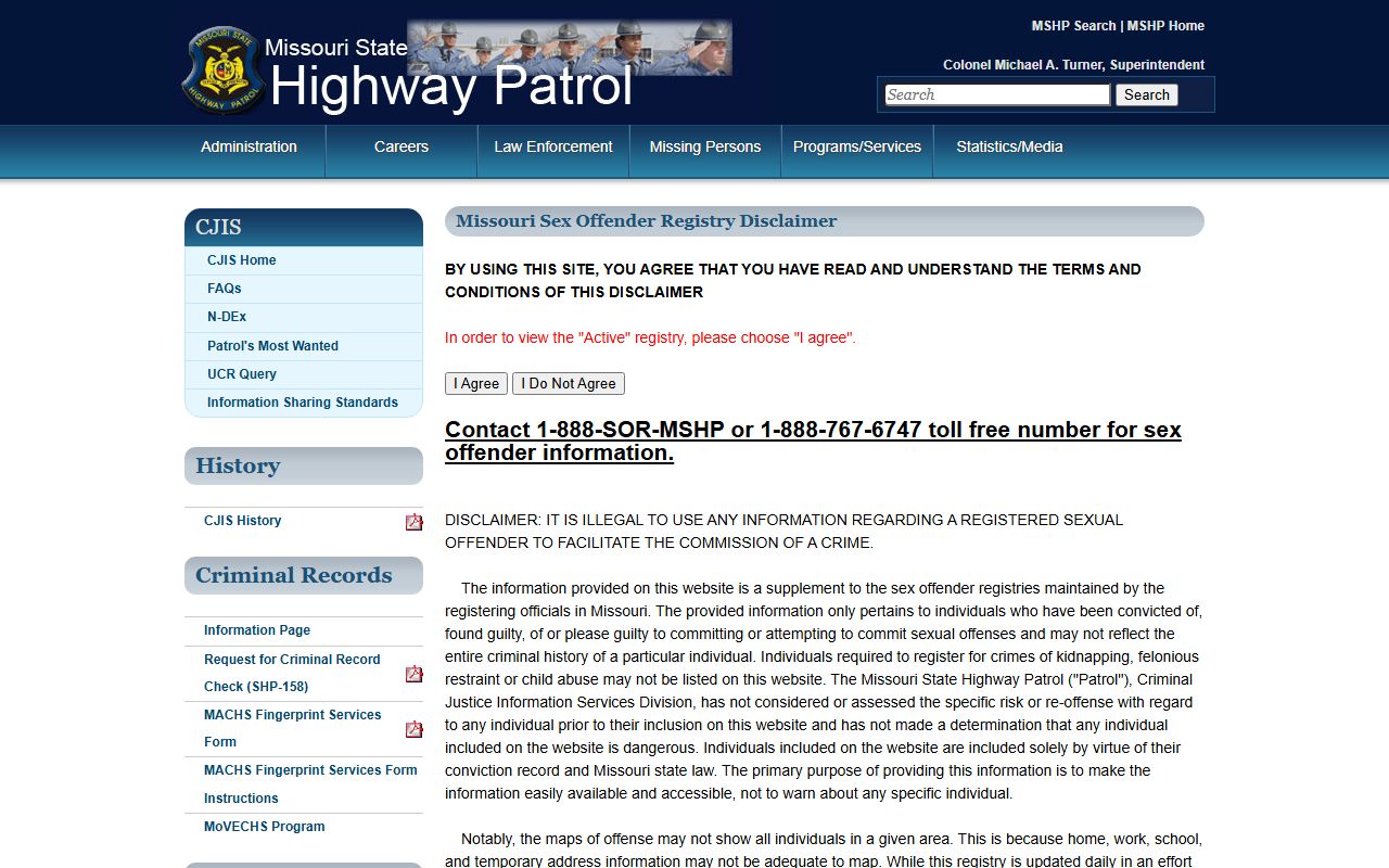 Osage County warrant records Missouri public safety registry information